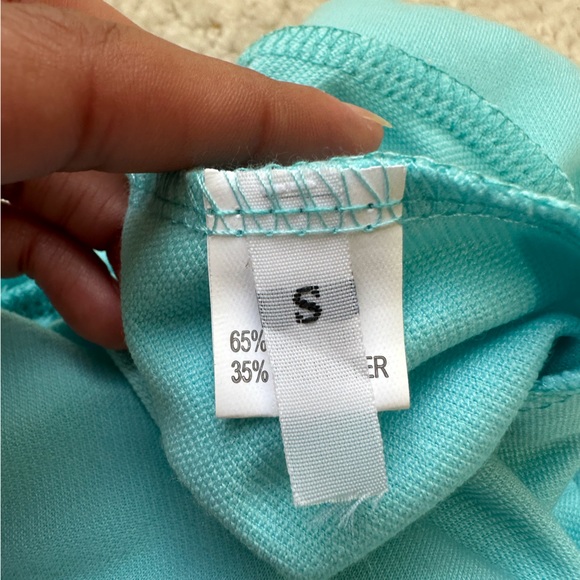 Mermaid blue stacked pants - Picture 6 of 6